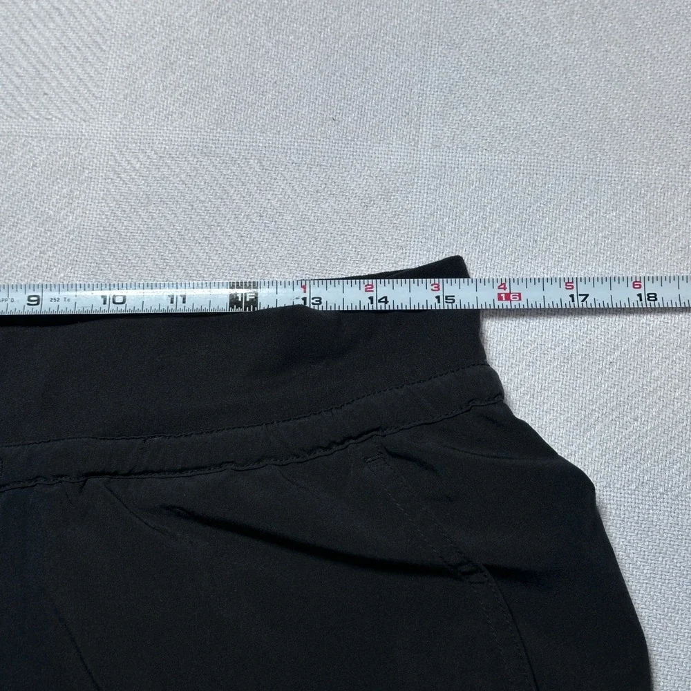 Athleta Attitude Pants Womens 10 Ruched Legs Lightweight Stretch Jogger Black - Picture 8 of 13